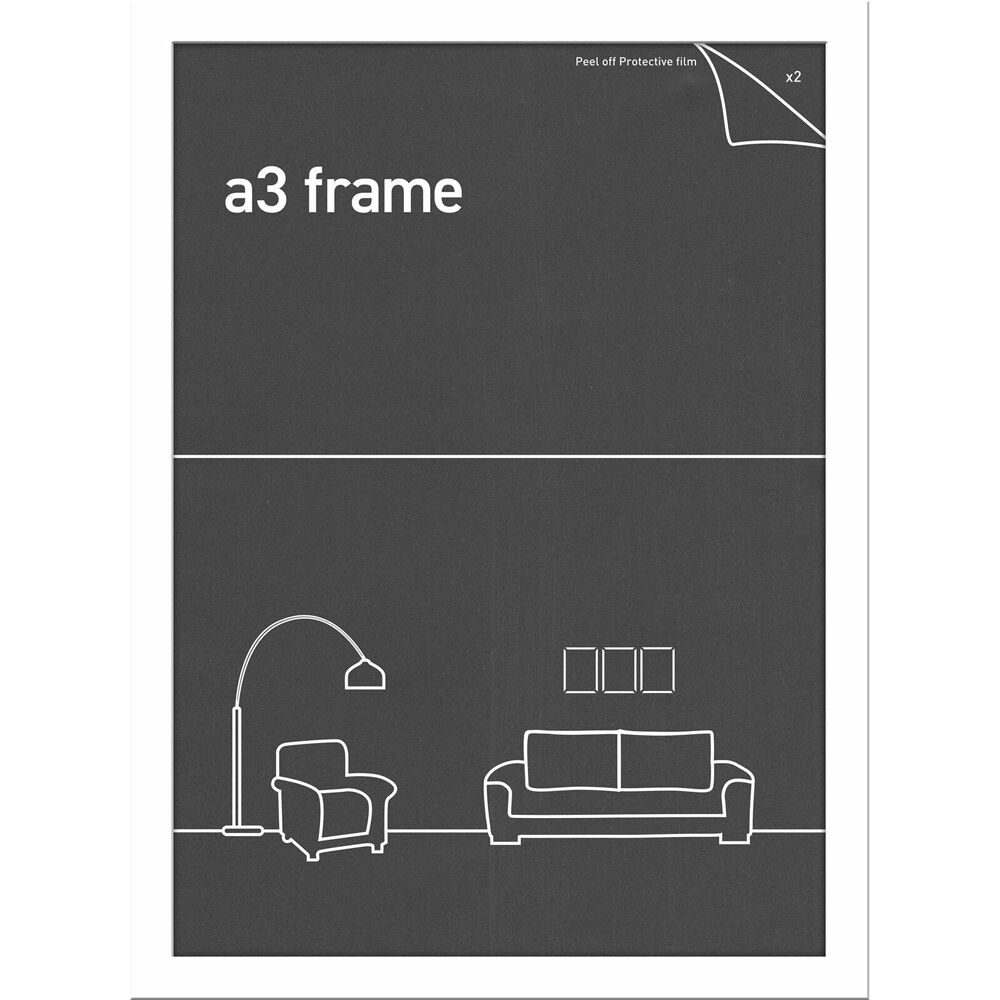 Impact Merch Classic Picture Frame Fits A3 Print 42x30cm Photo Holder — White