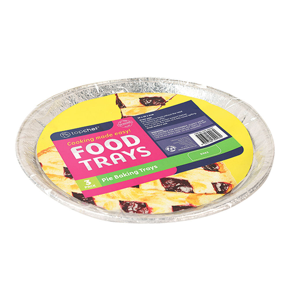 Topchef Home Kitchen Round Disposable Aluminium Foil Pie Baking Tray (36 Pieces) — image 2