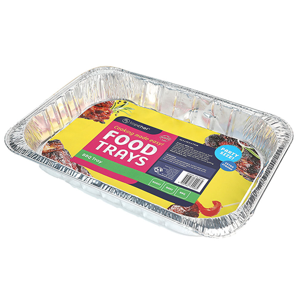 Topchef Home Kitchen Large Rectangular Disposable Aluminium Foil Baking Tray