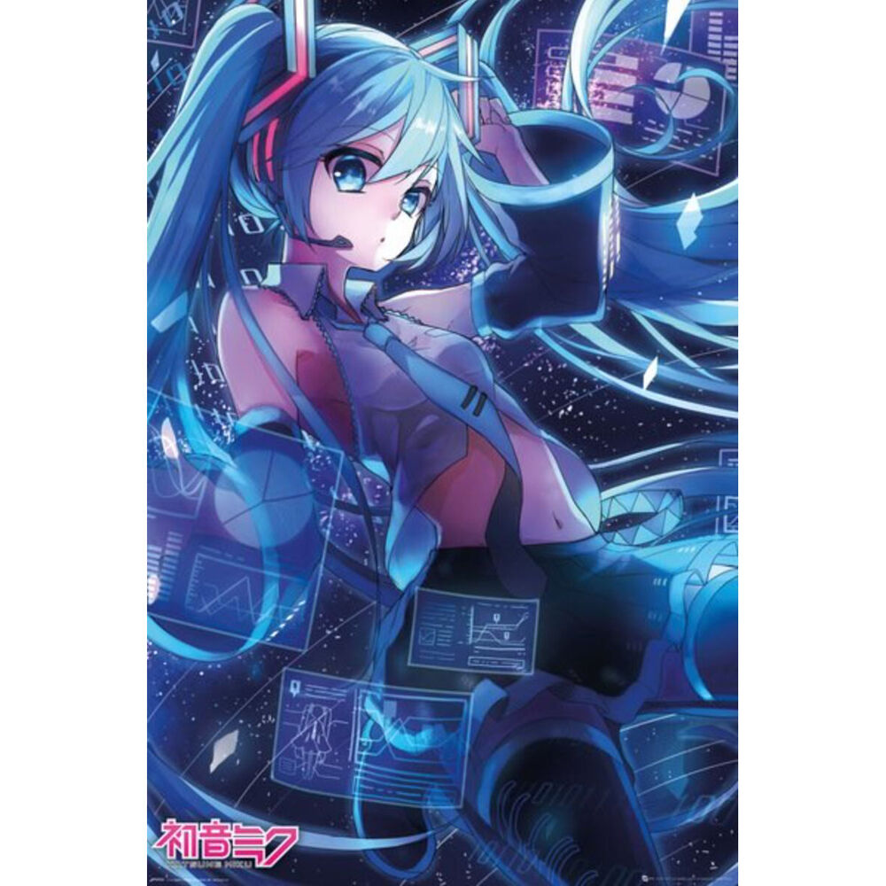 Impact Rock Merchandise 61 x 91.5cm Hatsune Miku Screen Wall Poster/Print