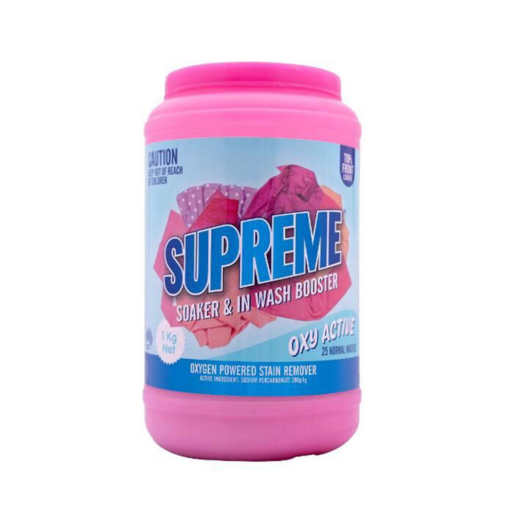 Supreme Oxy Active Oxygen Stain Remover Cleaner Laundry Booster Formula 1kg
