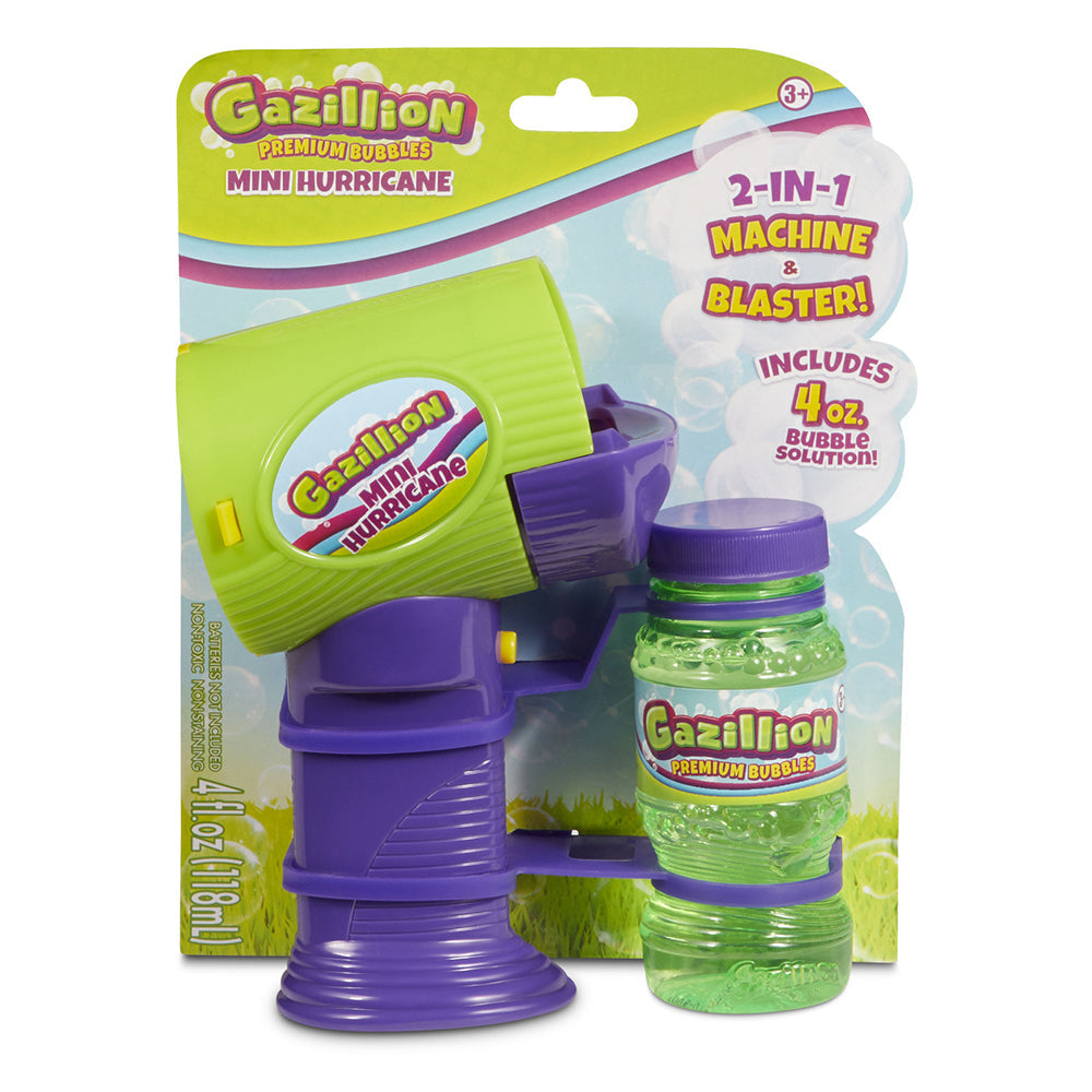Gazillion Bubbles Mini Hurricane Handheld Blaster Childrens Outdoor Toy 3+ (2 Pack) — image 2