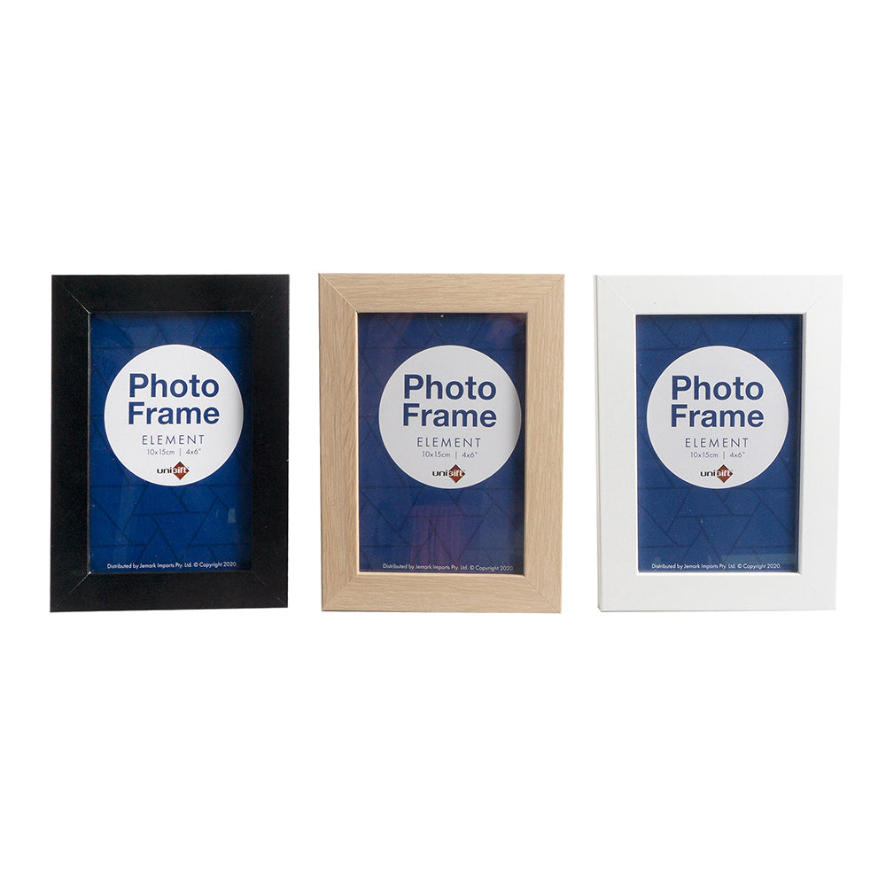 Unigift Element 10x15cm MDF/Glass Picture/Photo Frame Wall Hanging Display Asst — image 2