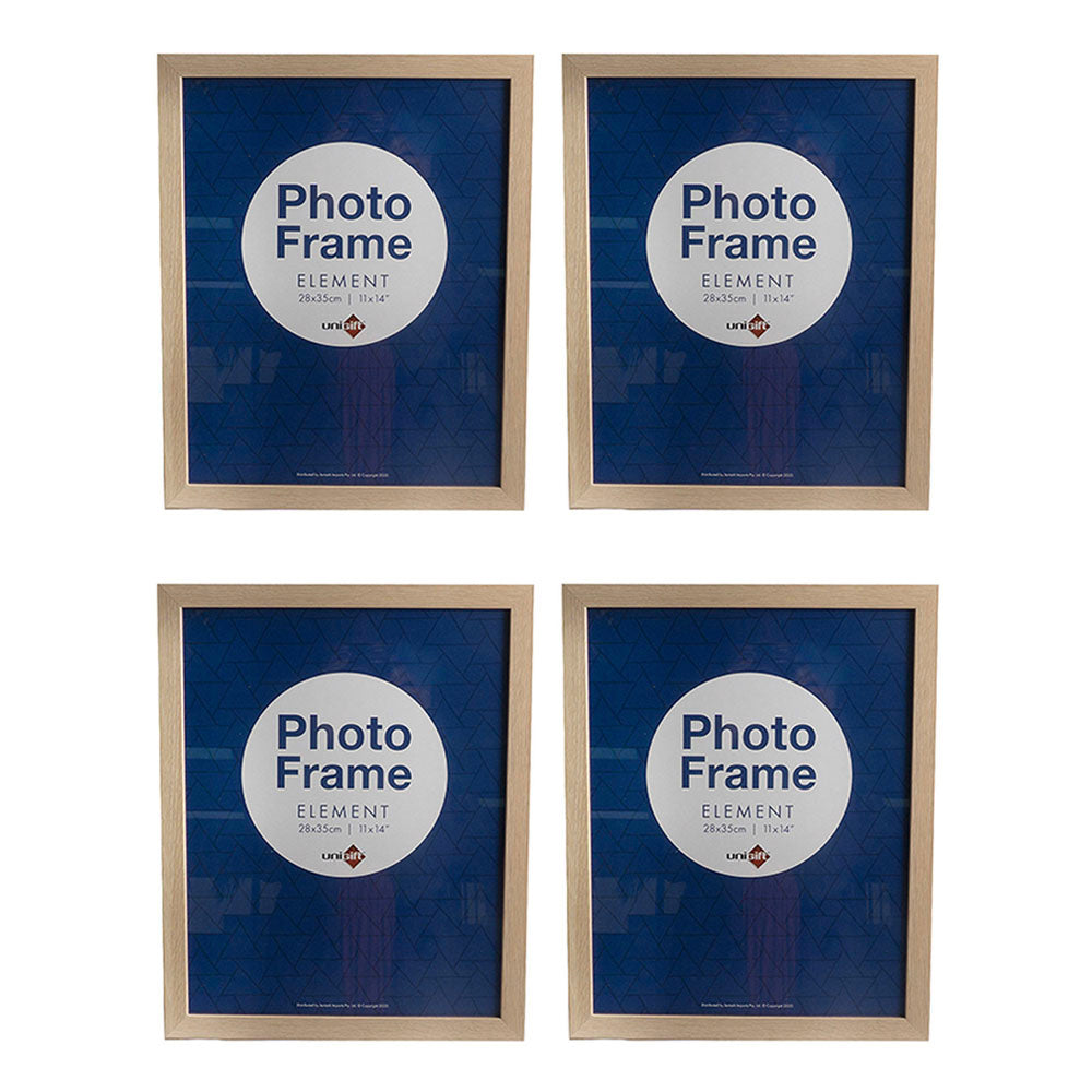 Unigift Element 28x35cm MDF/Glass Picture/Photo Frame Wall Hanging Assorted (4 Pack)