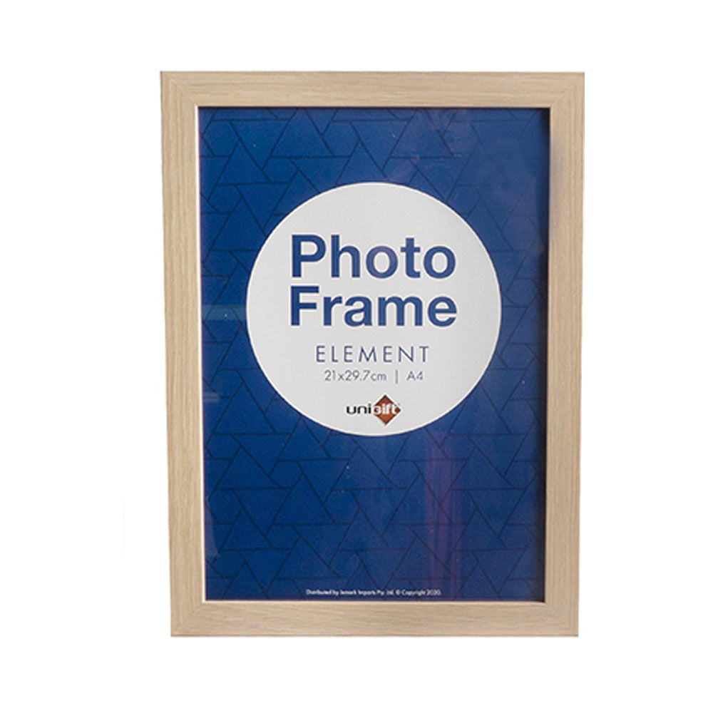 Unigift Element MDF/Glass A4 Picture/Photo Frame Wall Hanging Display Assorted