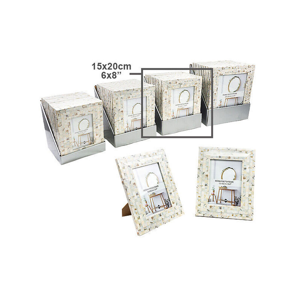 Unigift 15x20cm Pearl Perini Home Decor Glass Picture Photo Frame — image 2