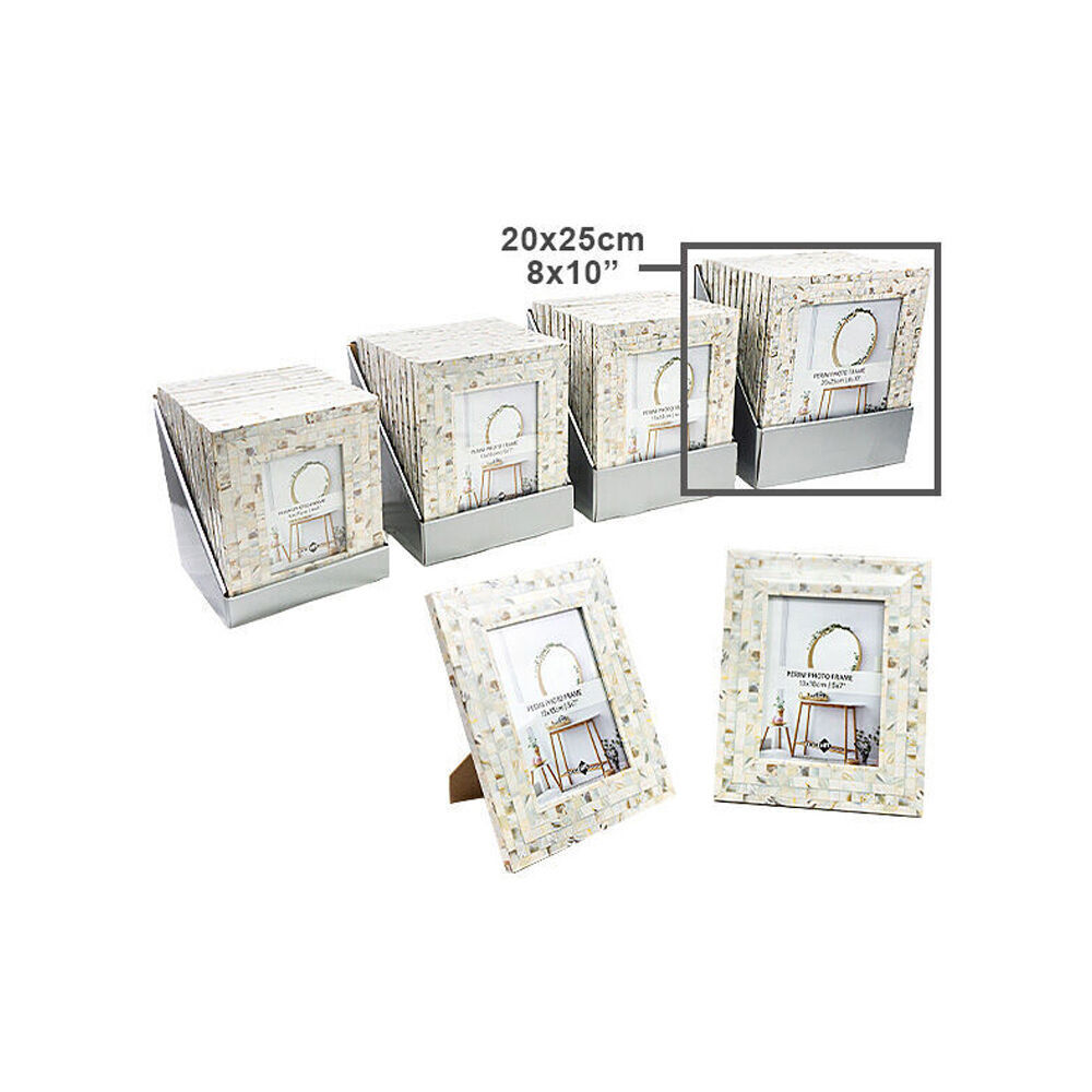 Unigift Perini Home Decor Glass Picture Photo Frame 20x25cm Pearl (12 Pack) — image 3