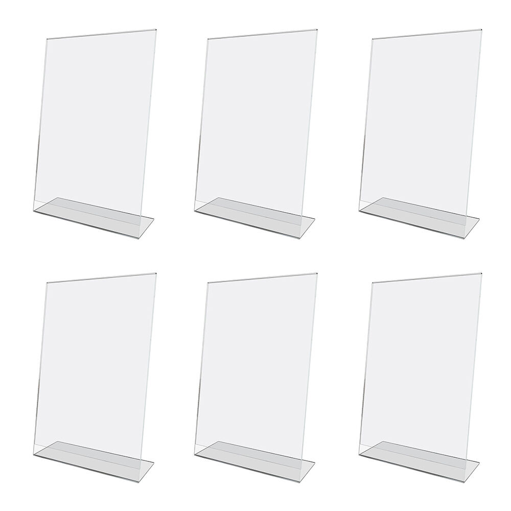 Unigift Inspire Vertical Standing Picture Photo Frame 20x25cm Clear (6 Pack)