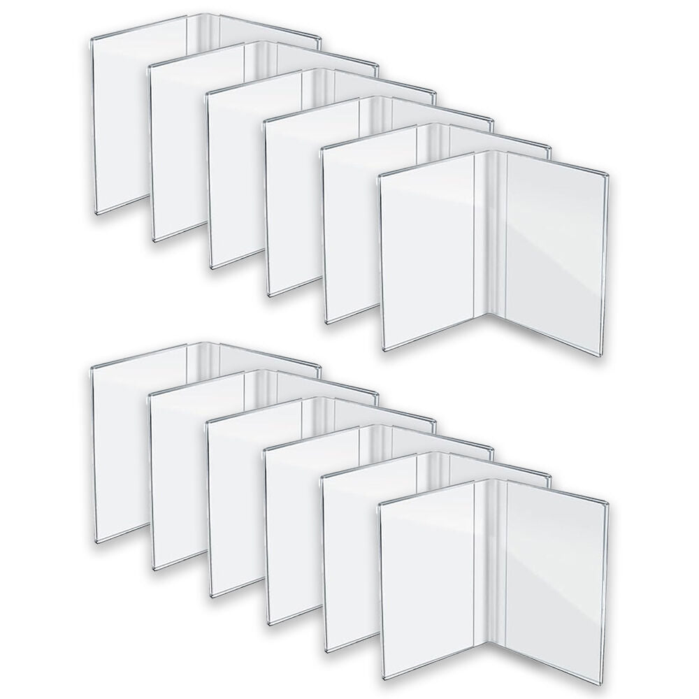 Unigift Inspire Vertical Double Picture Photo Frame 10x15cm Clear (12 Pack)