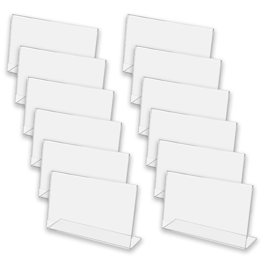 Unigift Inspire Horizontal Standing Picture Photo Frame A4 21x29.7cm Clear (12 Pack)