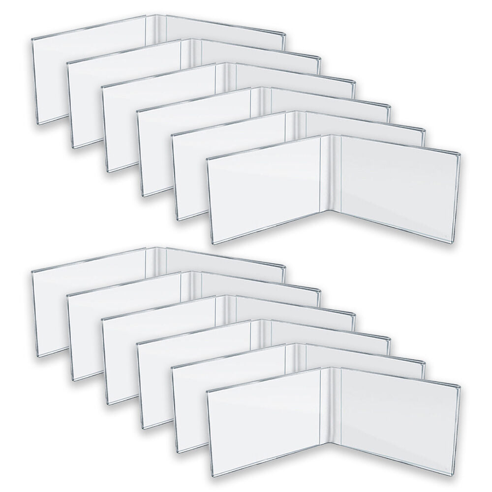Unigift Inspire Horizontal Double Picture Photo Frame 13x18cm Clear (12 Pack)