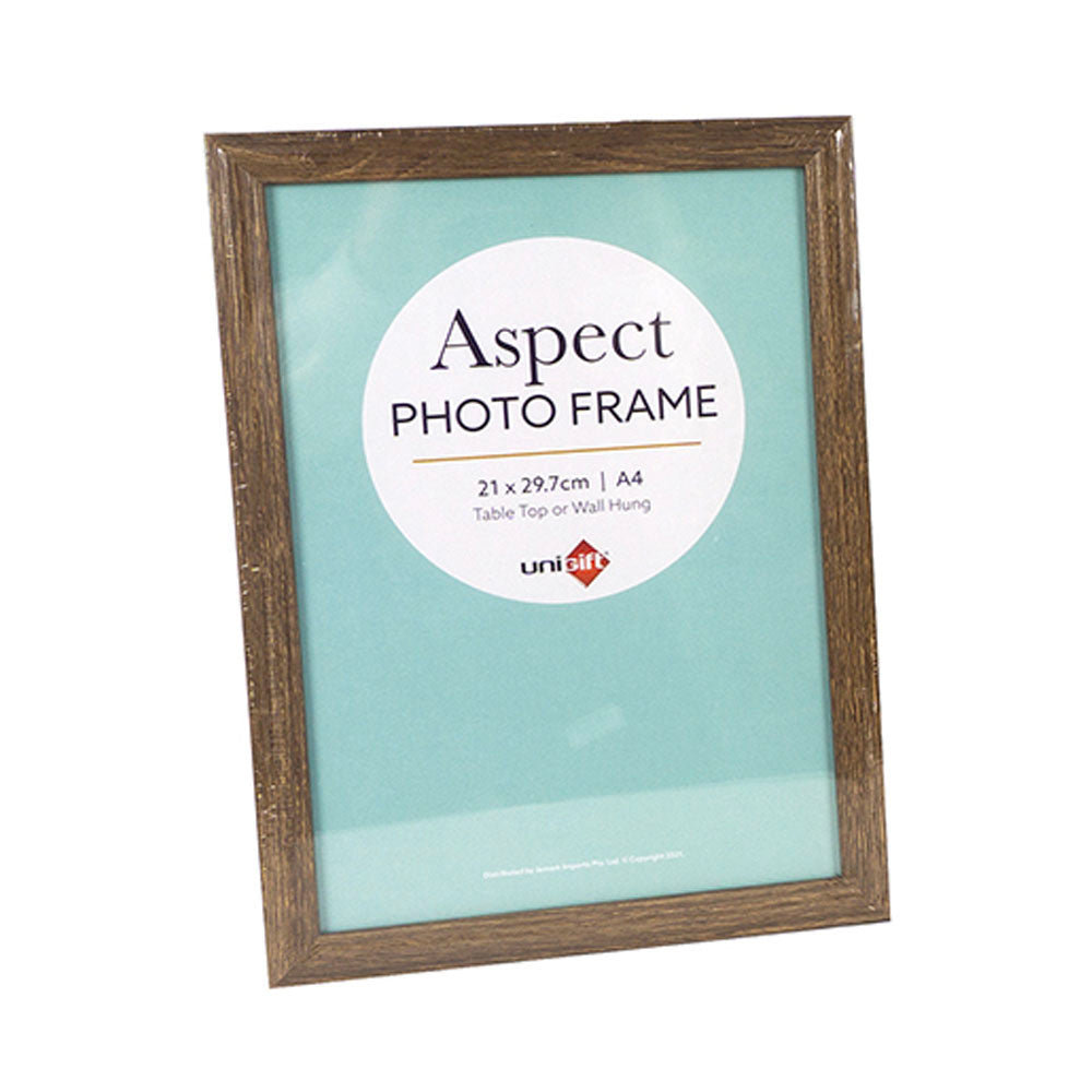 Unigift Aspect MDF/Glass A4 Picture/Photo Frame Wall Hanging/Stand Assorted (6 Pack) — image 2