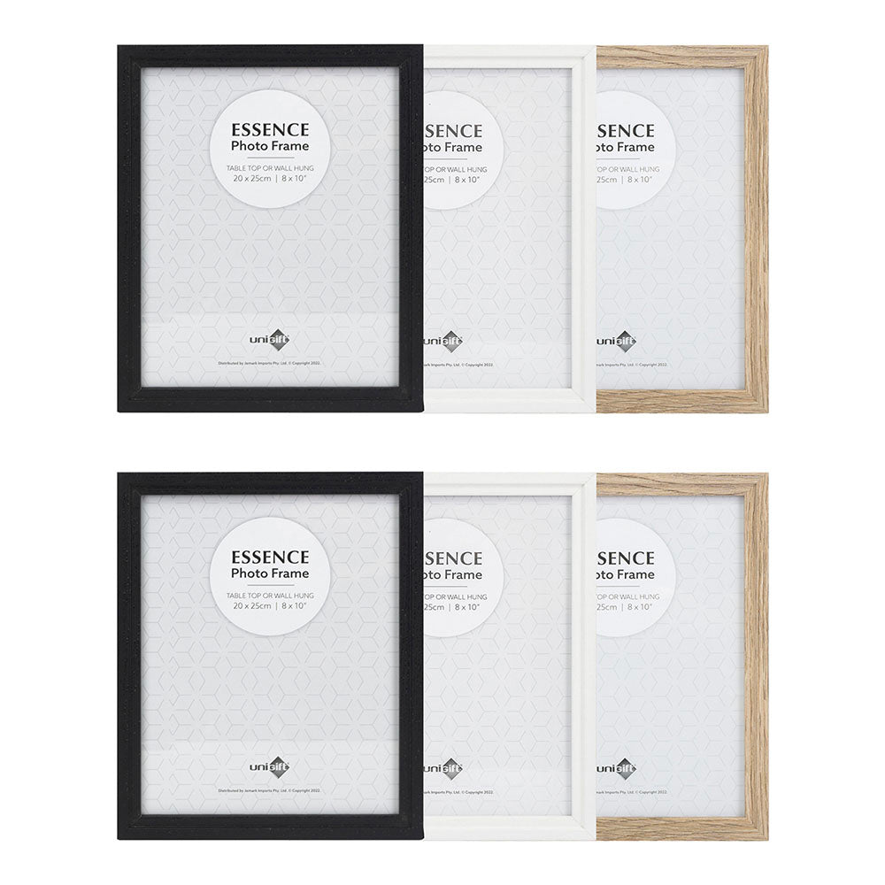 Unigift Essence 20x25cm MDF/Glass Picture/Photo Frame Wall Hanging Assorted (6 Pack)