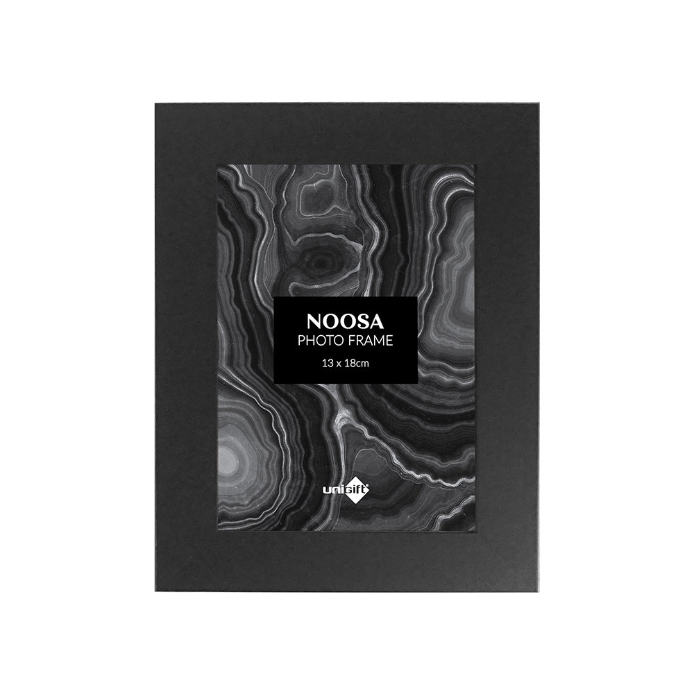 Unigift Noosa 13x18cm MDF/Glass Picture Frame - Black (6 Pack) — image 2