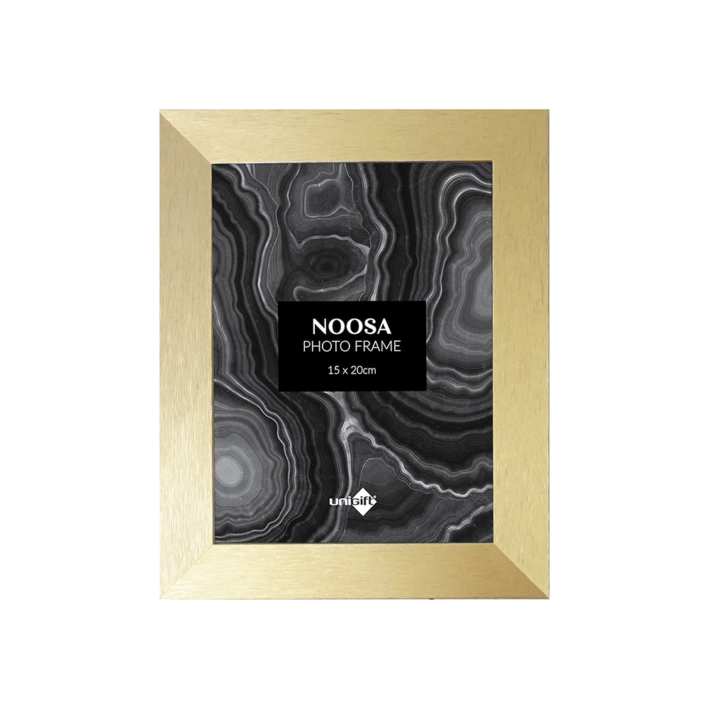 Unigift Noosa 15x20cm MDF/Glass Picture/Photo Frame Wall Hanging Display — Gold