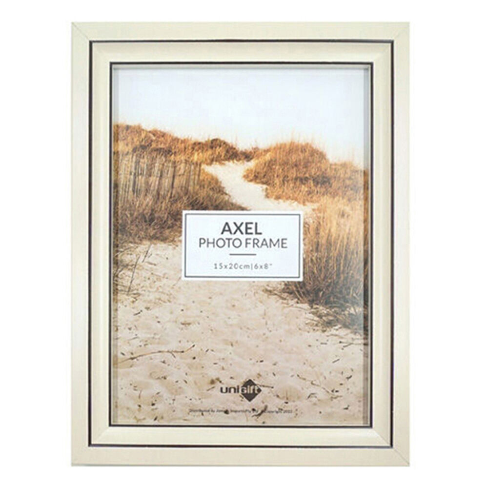 Unigift Axel Glass Home Decor Picture Photo Frame 15x20cm Ivory/Black (6 Pack) — image 2