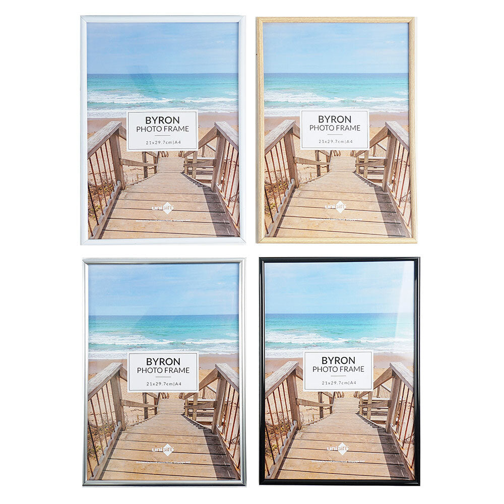Unigift Byron Photo/Picture Frame Portrait Display Home Desk Decor A4 Assort — image 2