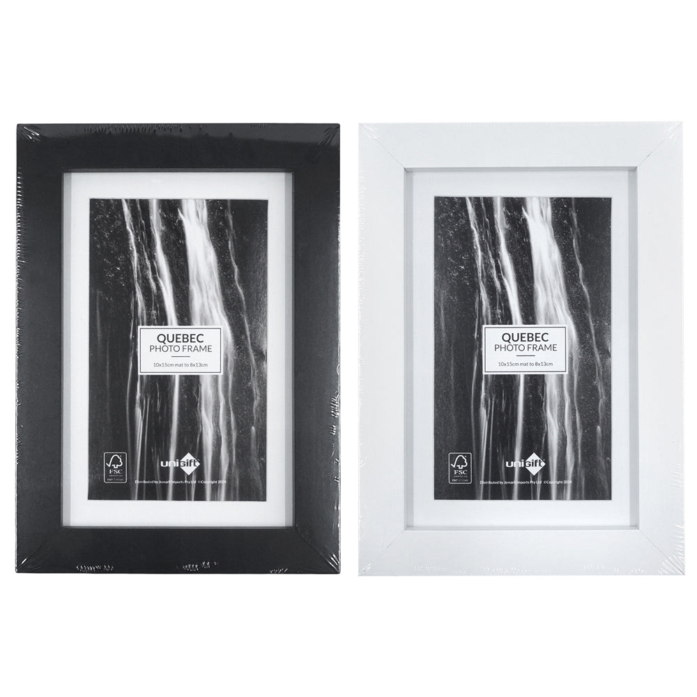 Unigift Quebec Matboard Photo Picture Frame Fits 10x15cm Images Assorted (6 Pack) — image 3