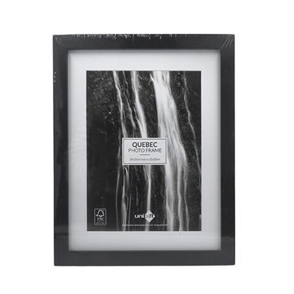 Unigift Quebec Matboard Wooden/Glass Photo Frame 20x25/15x20cm Assorted (6 Pack) — image 2