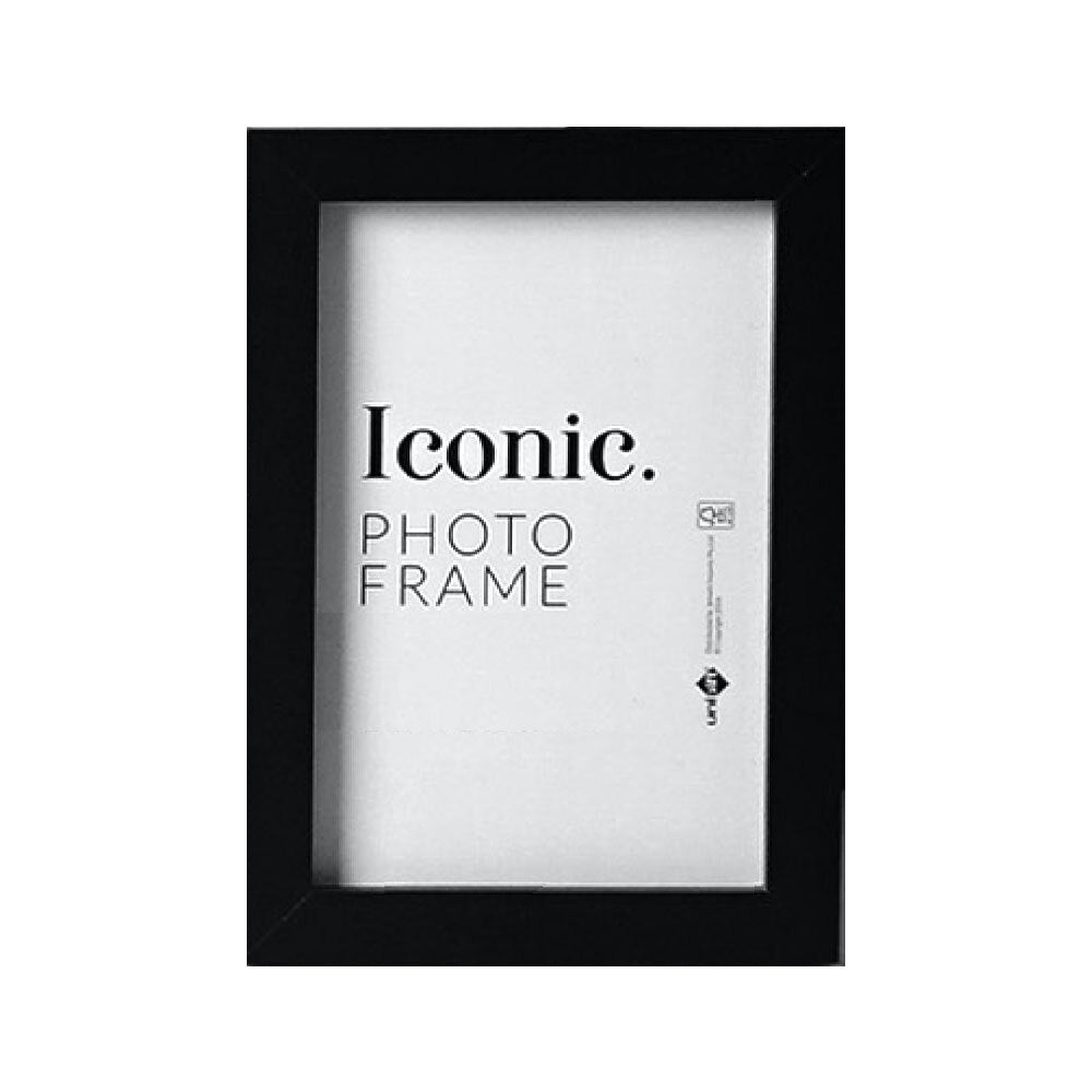 Unigift 20x25cm Iconic MDF Glass Photo Frame Picture Holder Home Decor Black (6 Pack) — image 2