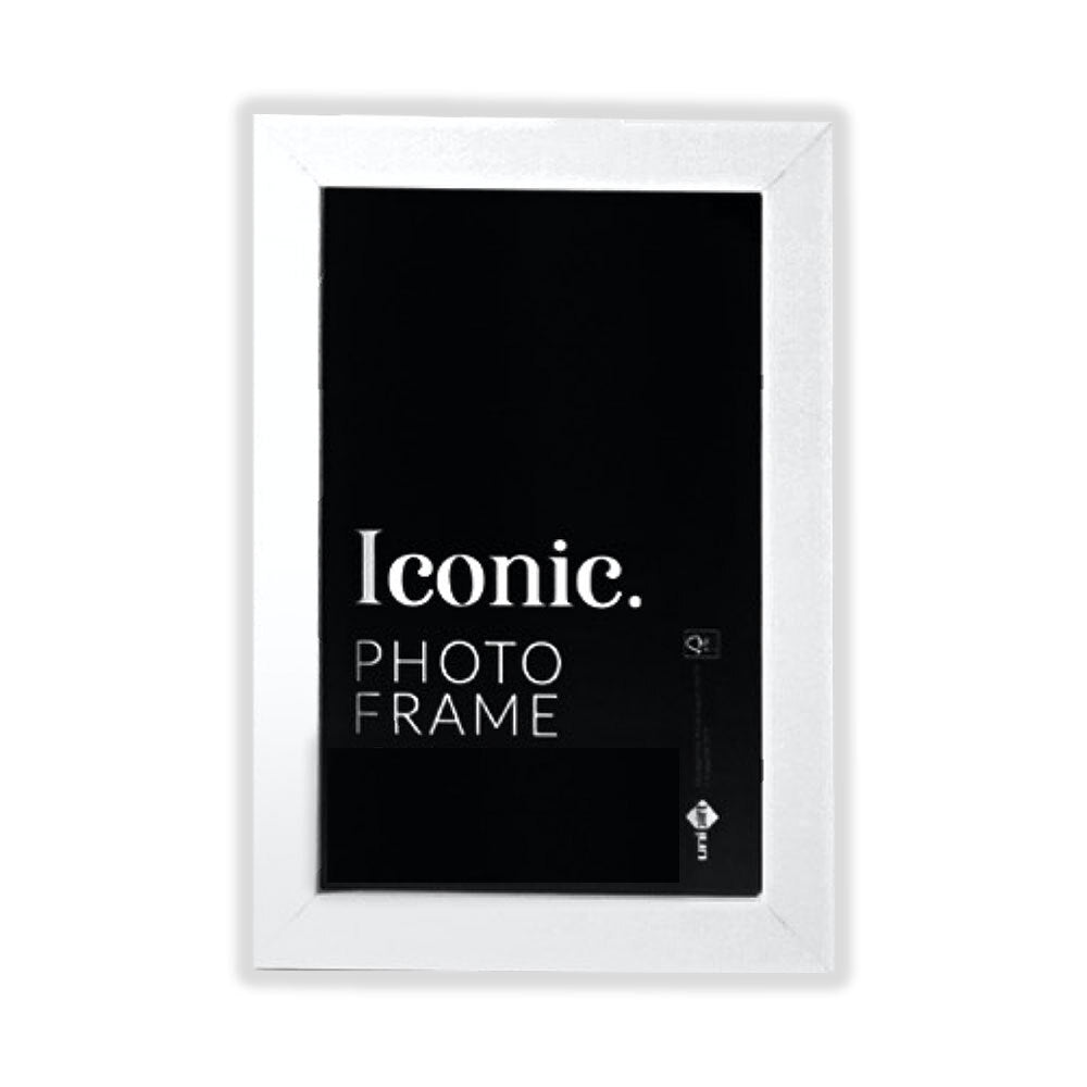 Unigift A4 Iconic MDF Glass Photo Frame Picture Holder Home Decor White