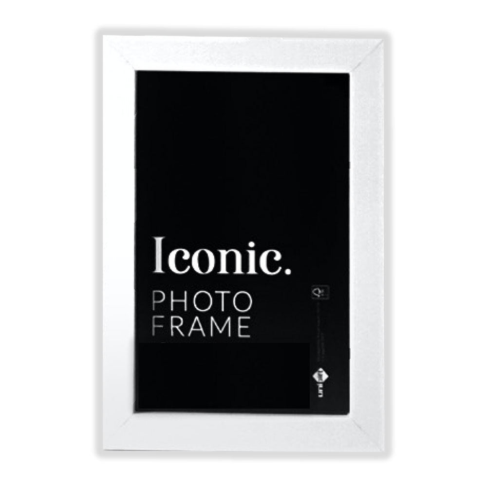 Unigift 40x50cm Iconic MDF Glass Photo Frame Picture Holder Home Decor White