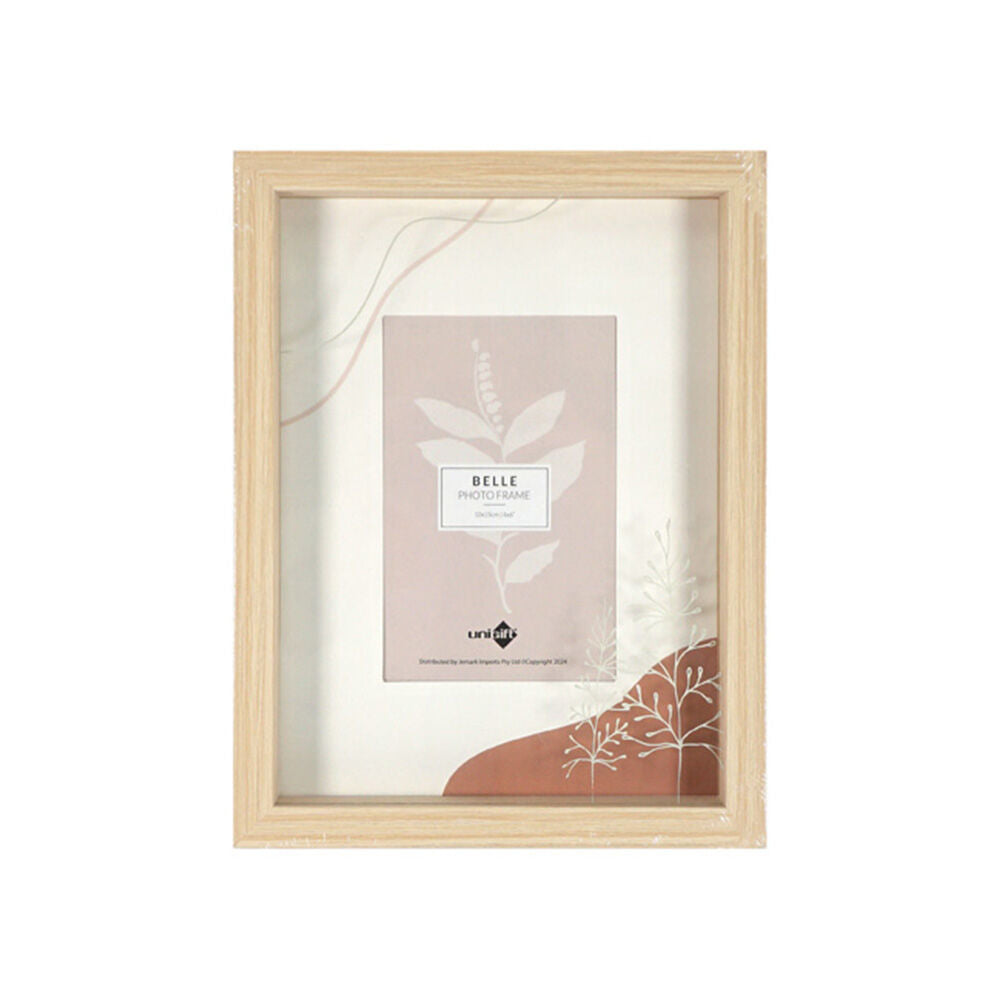 Unigift Belle Frame Picture Holder Decor For 10x15cm/18x24cm Photo Natural