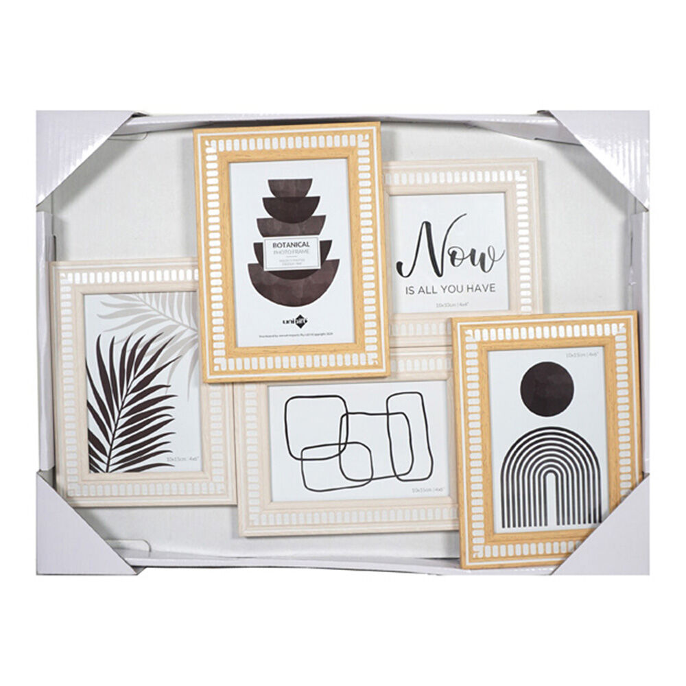 Unigift Botanical Collage 5-Openings Photo Frame Home Decor Picture Holder