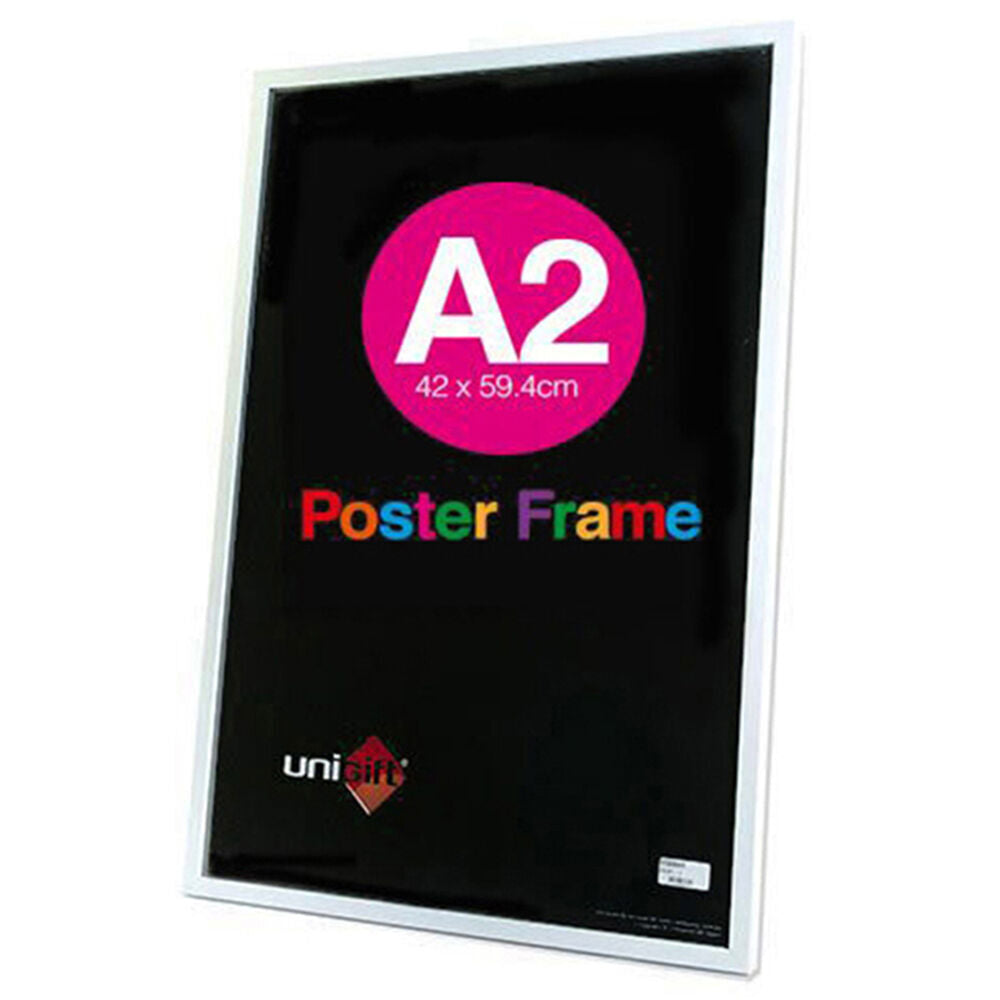 Unigift A2 Wooden/Glass Poster Picture Photo Frame 42x59.4cm White (4 Pack) — image 2