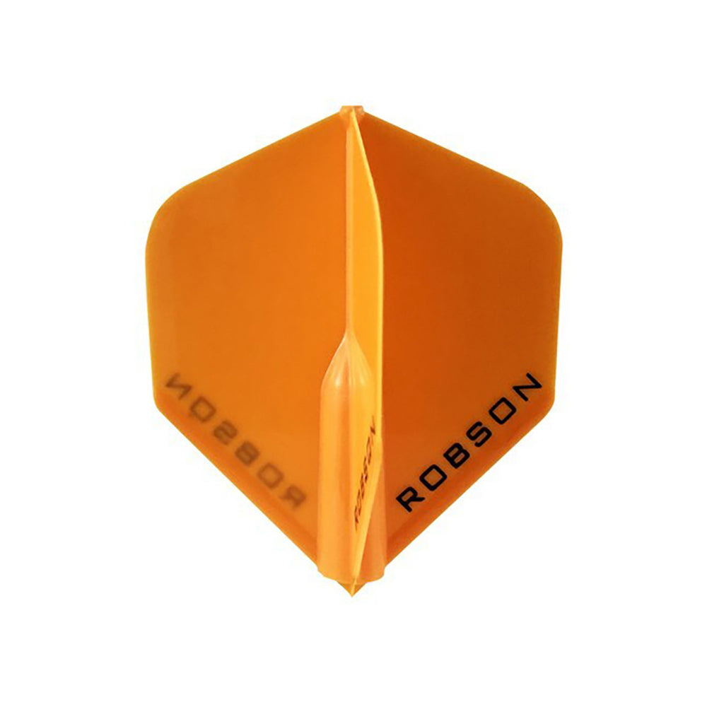 Robson Plus Dart Flights Standard Tail/Wing Replacement Accessory Set (3 Pieces) — Orange
