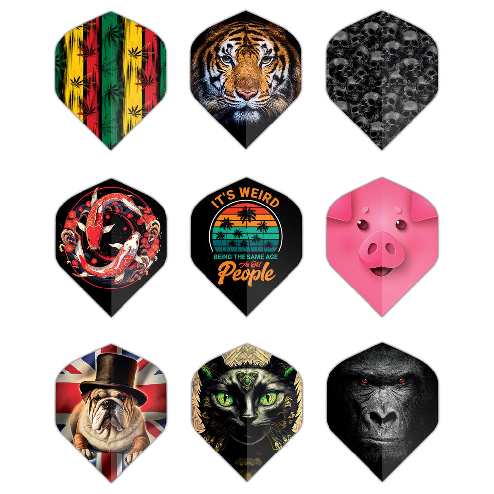 Formula Sports Polyester Emblem Dart Flights Standard Shape Assorted (3 Pieces) — image 2