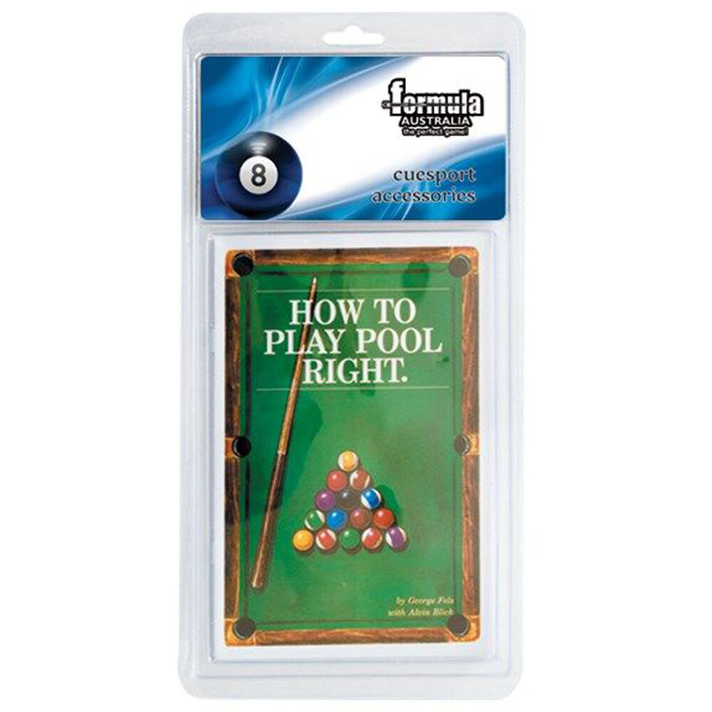 Formula Sports Games Billiard Table Booklet How to Play Pool Right