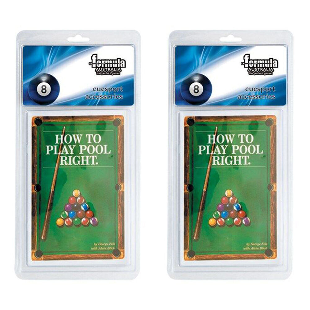 Formula Sports How to Play Pool Right Games Billiard Table Booklet (2 Pack)