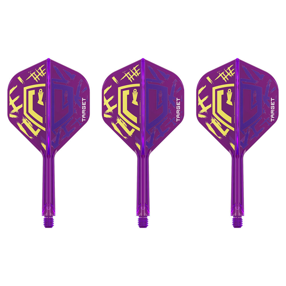 Target Luke Littler World Champ K-Flex No2 Durable Dart Flight Medium Purple (3 Pieces)
