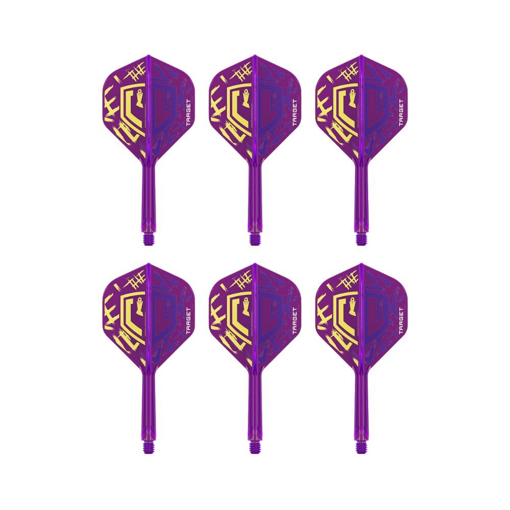 Target 3pc Target Luke Littler World Champ K-Flex No2 Durable Dart Flight Medium Purple (2 Pack)