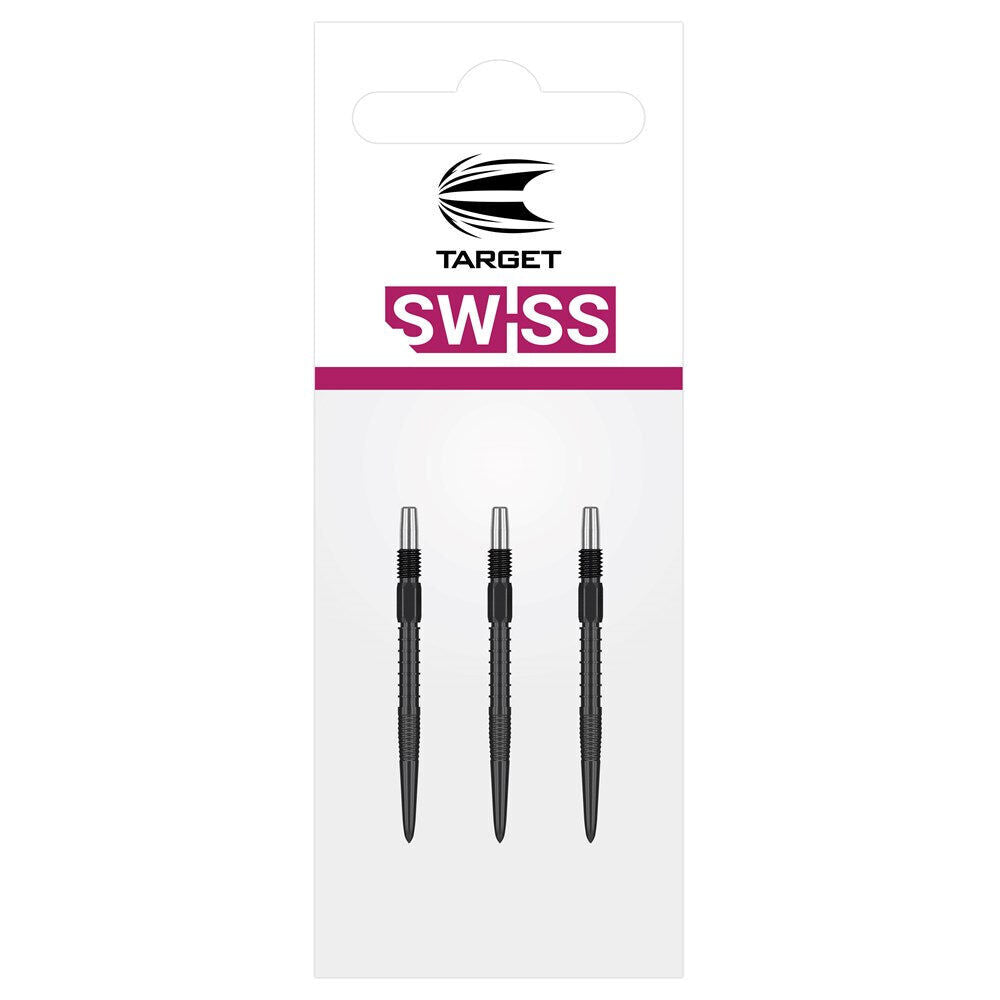 Target Swiss Firepoint Dart Point Replacement Spare Tip 30mm Black (3 Pieces)