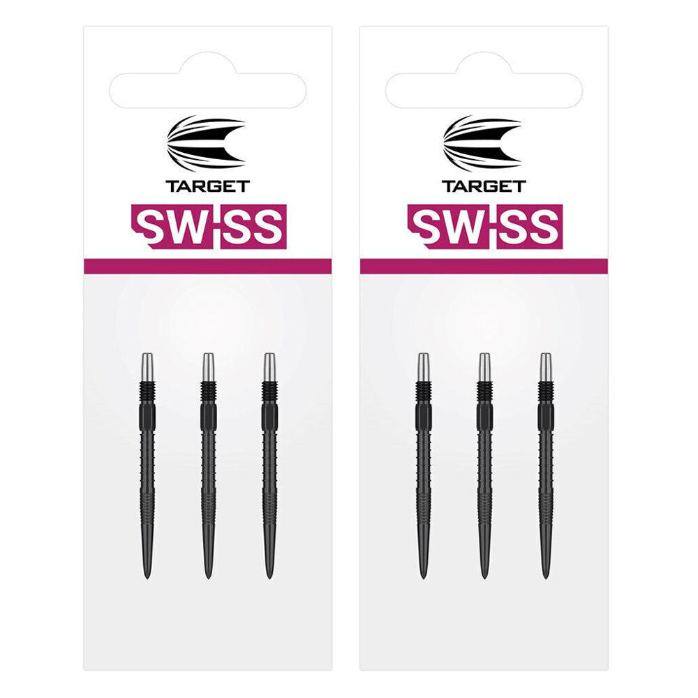 Target 3pc Target Swiss Firepoint Dart Point Replacement Spare Tip 30mm Black (2 Pack)