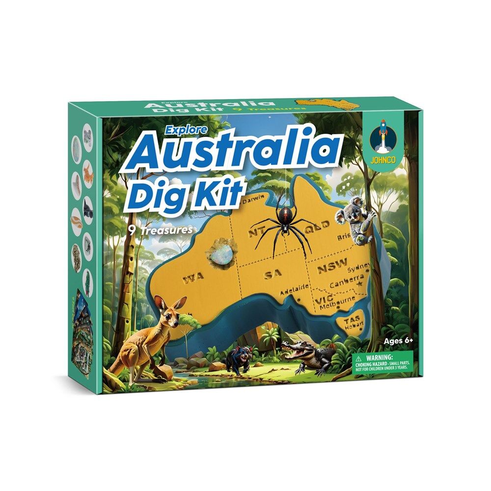 Johnco Dig Kit Explore Australia Educational Toy Kids 6y+ (2 Pack) — image 2