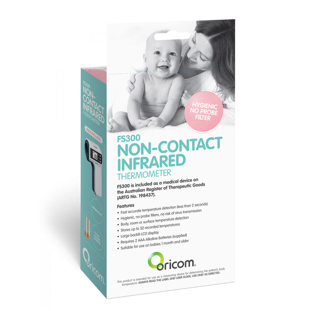 Oricom FS300 Non-Contact Digital Infrared Baby/Child Forehead Thermometer 1m+ — image 2