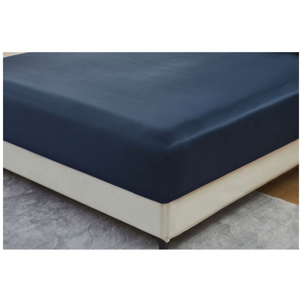 Grosvenor House 500TC Egyptian Cotton Fitted Bed Sheet Only Navy