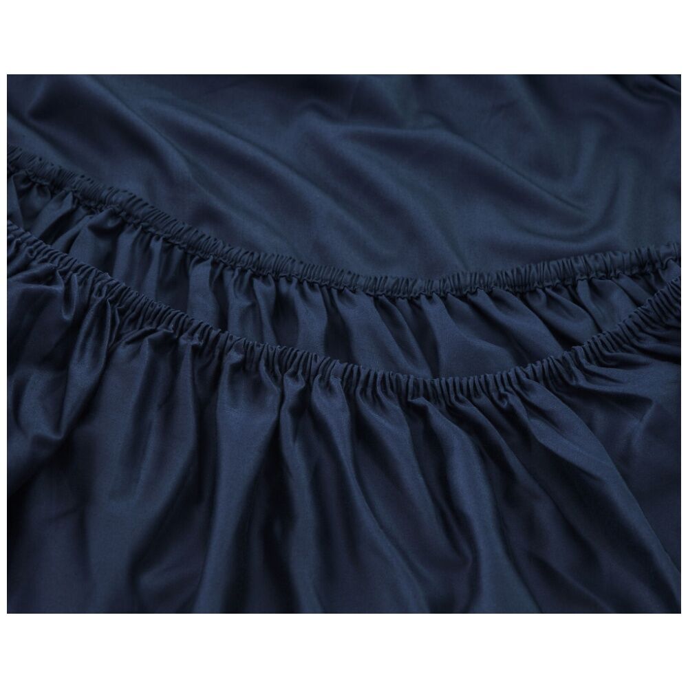 Grosvenor House 500TC Egyptian Cotton Fitted Bed Sheet Only Navy — image 2