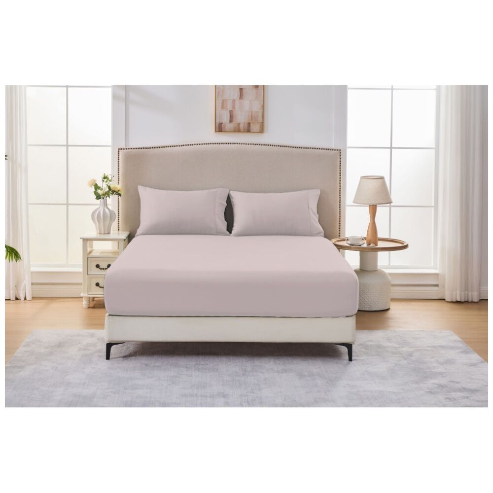 Grosvenor House 500TC Egyptian Cotton Fitted Bed Sheet Only Pink
