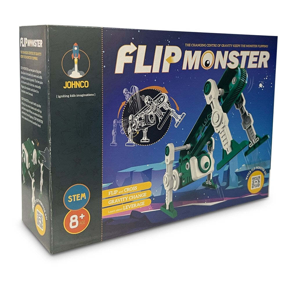 Johnco Flip Monster Gravity Robot Build/Play Scientific Kids Learning Toy 8y+