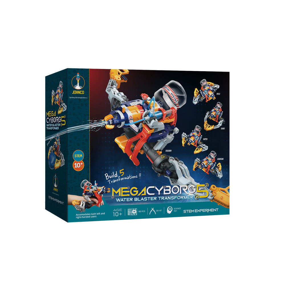 Johnco Mega Cyborg 5 Water Blaster Transformer Kids/Children Play Toy 10y+