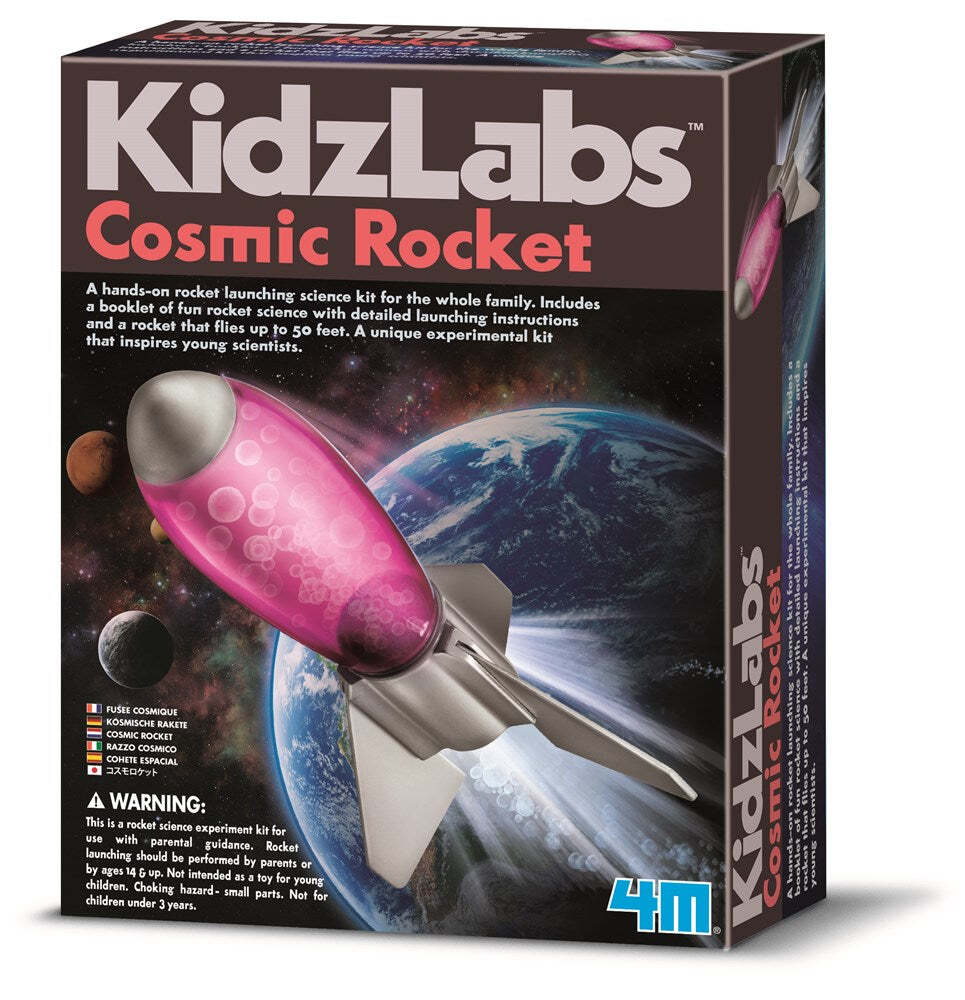 4M KidzLabs Cosmic Rocket Launching Outdoor Science Toy Fun Kit Children 14y+