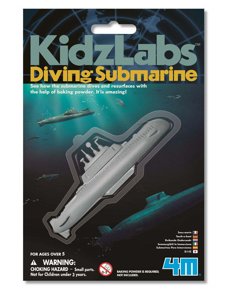 4M KidzLabs Diving Submarine Powered by Baking Soda Kids Learning Fun Toy 5y+ (2 Pack) — image 2