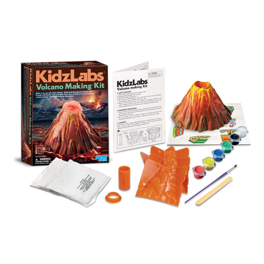 4M KidzLabs Volcano Making Kit Paint Science Project Kids Learning Fun Toy 8y+ — image 2