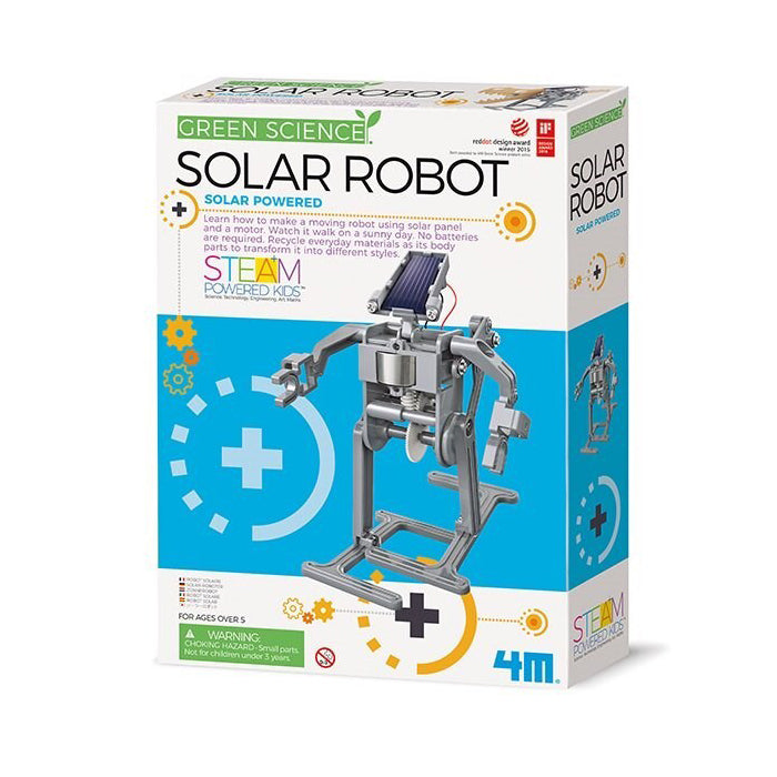 4M Eco Engineering Solar Powered Robot Motor DIY Build Kids Learning Toy 8y+