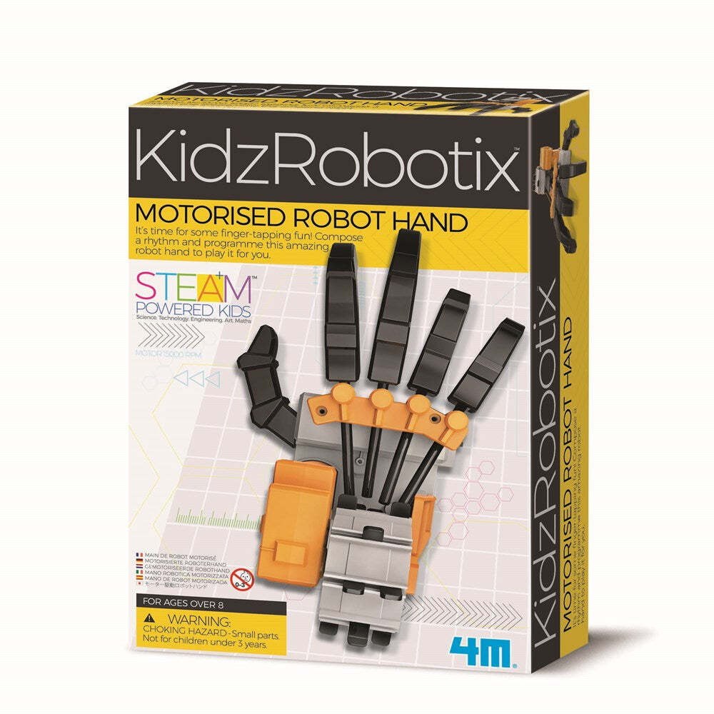 4M KidzRobotix Motorised Robot Hand Anatomy DIY Build Kids Learning Toy 8y+
