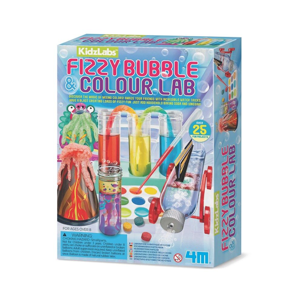 4M Kidzlabs Fizzy Bubble & Colour Lab STEM Educational Science Toy Kids 8y+